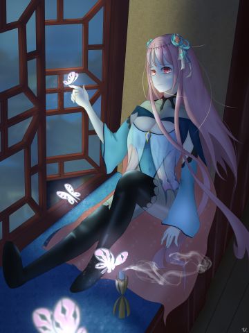 【电绘】小蝶，你也不想入梦么？