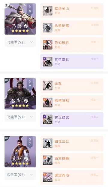 强基计划丨S2赛季优质队伍推荐，助主公们更进一步！