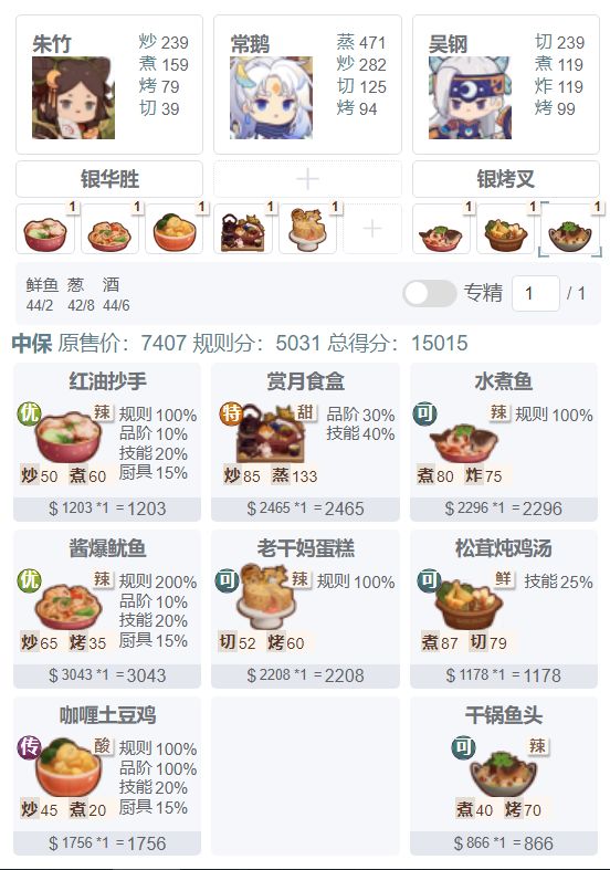 省级水煮鱼不在规则内吗？不是有辣椒吗？截图