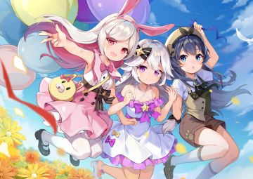 【青空之刃】儿童节贺图——这样的我们，团长大人会喜欢吗~？