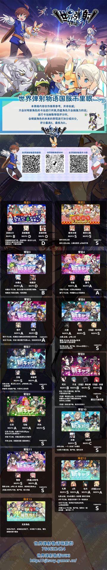 世界弹射物语千里眼抽取建议