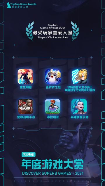 玩家奖项入围游戏公布，竞猜七大奖项赢奖品！