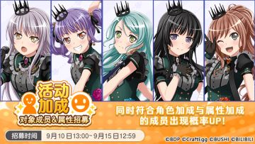 招募预告·「活动加成对象成员&属性招募」