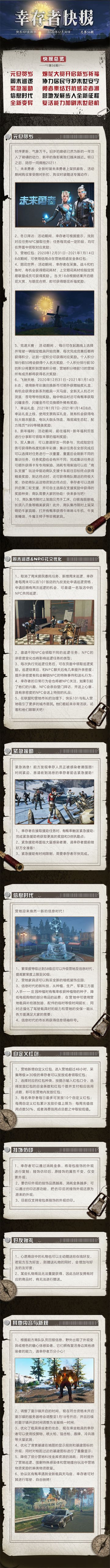 更新公告 | 新的一年，末世踏入新征程