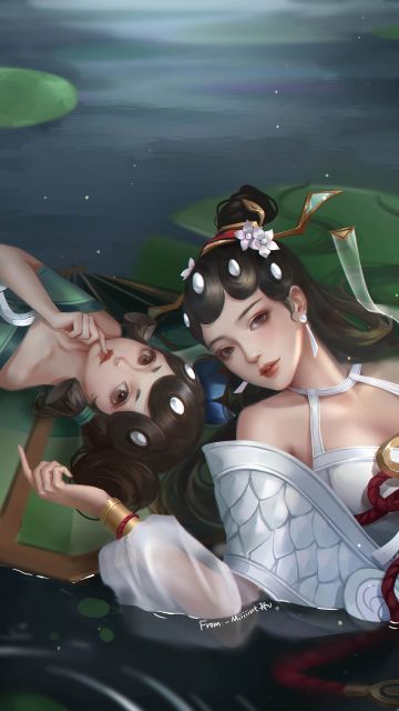 姐妹情深，快来收下这波大小乔青白蛇同人合集