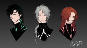 一周目完成，顺便画了同人头像