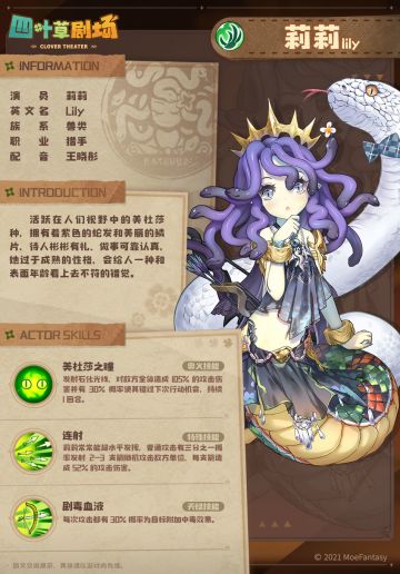 【演员登记表】莉莉