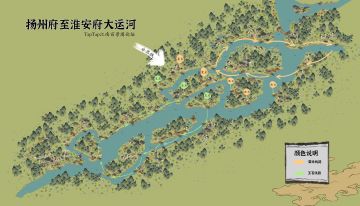 #扬州攻略#扬州至淮安漕运线路图（全景图）