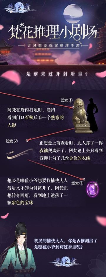 【已开奖】【有奖互动】❀梵花推理小剧场❀是谁来过开封府里？