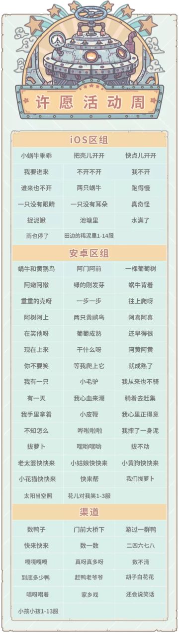 本期活动|1204活动预告，大祈愿之阵开启！