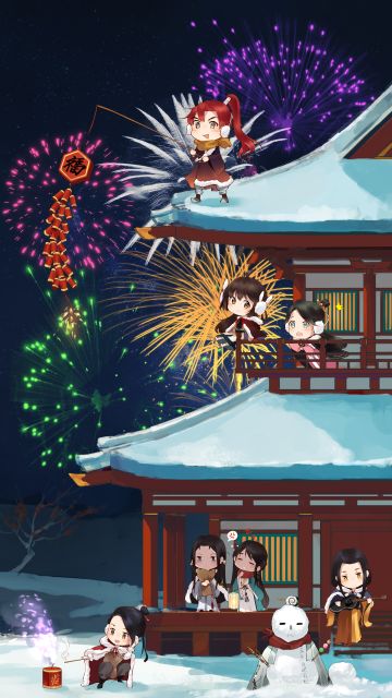 【墨魂】墨魂们守零点放鞭炮啦！