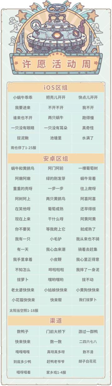 本期活动|1113活动预告，大祈愿之阵开启！