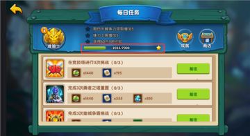 《领主大乱斗》每日任务活跃加成