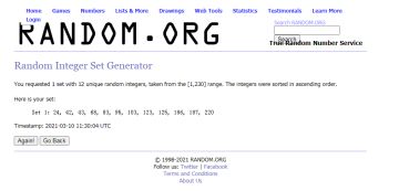 3月3日活动中奖结果公布！