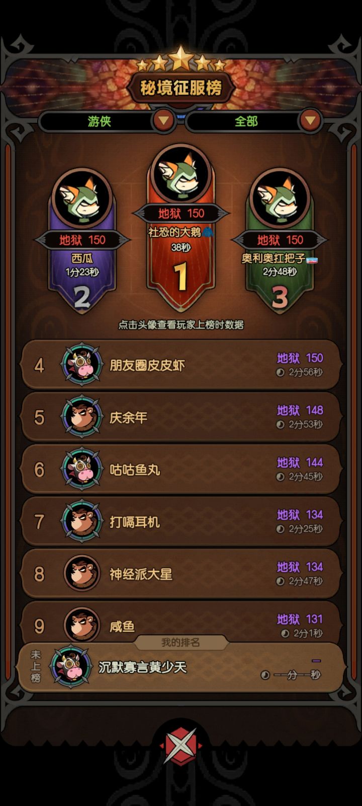 都看这货挂榜两天了，官方不作为呀截图