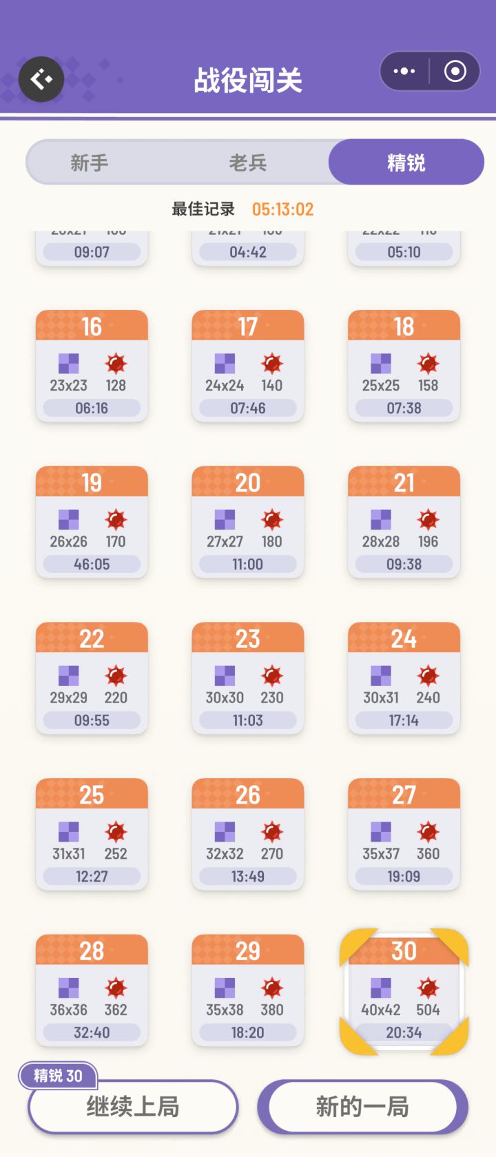 最后一关20分钟是什么实力截图