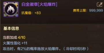 低抗魔高伤害的道具，让你伤害爆涨