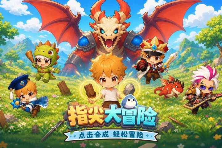 即刻启程!合成冒险手游《指尖大冒险》今日重磅开启删档计费测试截图