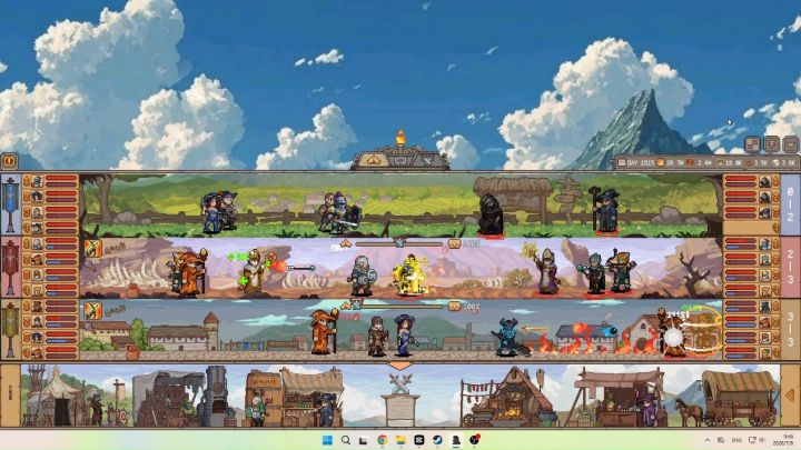 藏在桌面角落的像素远征队，挂机摸鱼JRPG《幻想放置远征队》发售截图