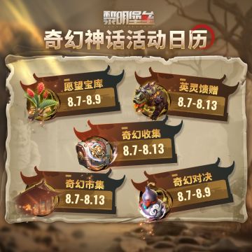 领取奇幻神话活动军需补给！