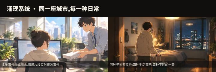 《碎片人生》开发者日志 #01:从一片空白,到一座会自己生长的城市截图