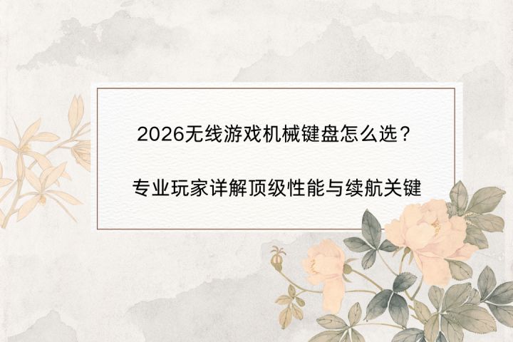 2026无线游戏机械键盘怎么选?专业玩家详解顶级性能与续航关键截图