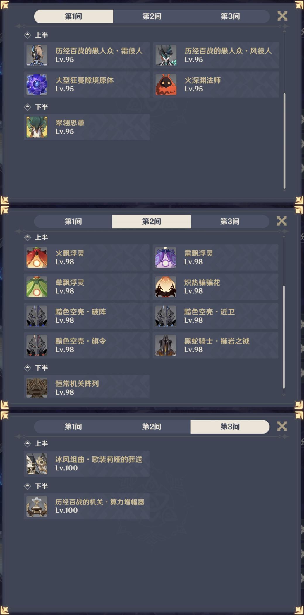 【V4.5攻略】#其他攻略#新深渊分析报告：那芙制霸，岩队崛起截图