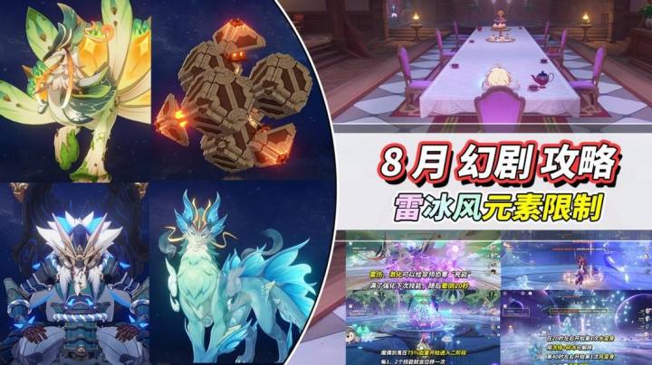 【V5.8】8月幻剧攻略|元素限制雷冰风,满星难度依旧不高截图