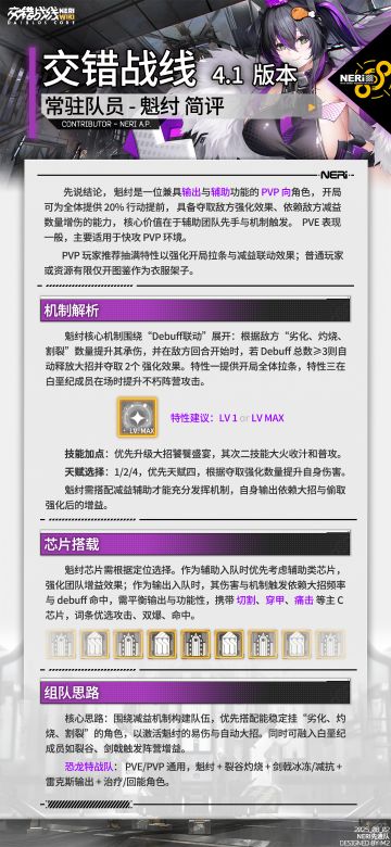 【攻略一图流】魁纣简评：养成组队芯片（搬运）