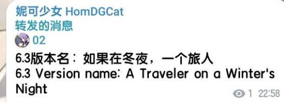 原神:空和少女真成CP了?6.3版本名曝光,一语双关引热议截图
