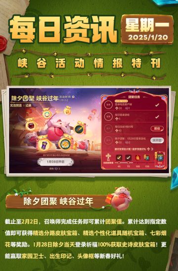 【领红包封面】福蛋闹春领皮肤宝箱！TT夺冠送精选分路皮肤宝箱！