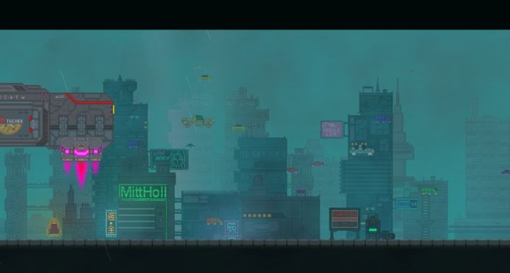 赛博题材+像素风+钩锁:国产横版动作新游《夜血W》试玩报告截图