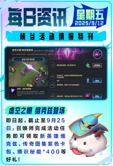 新英雄虚空之眼 维克兹免费领！终极对决模式今日火热开启~（上）