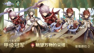 恭喜「眺望万物的尖塔」公会夺得2025洛基杯甲级赛冠军！