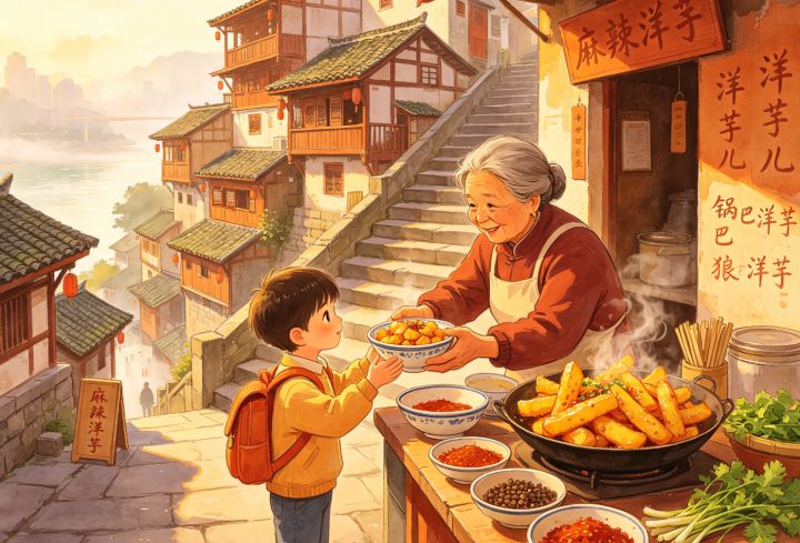 重庆人的乡愁,不过一碗洋芋人间截图
