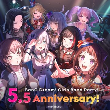 庆祝《BanG Dream! 少女乐团派对!》5.5周年！