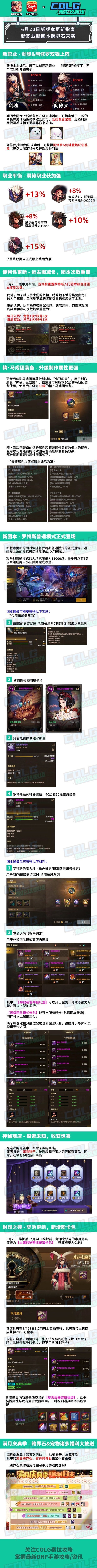 【版本导视：6月20日】新版本更新指南，新职业新团本跨界石来袭截图