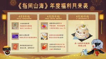 四月指间福利日历！一键收藏，码住全部福利！