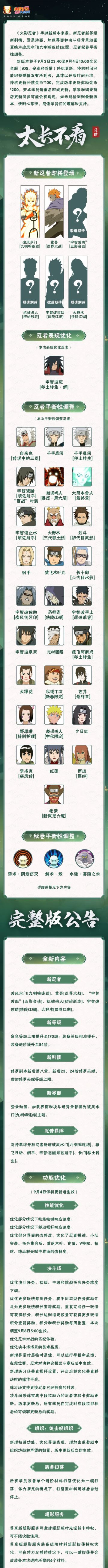 【大版本公告】9月4日新版本停机更新