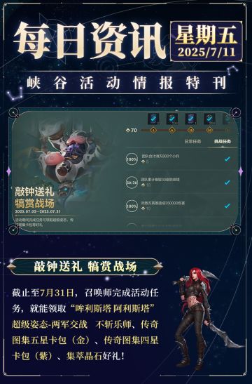【周年庆福利前瞻】5张皮肤免费送！7月20日登录不容错过！