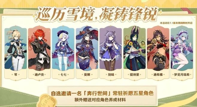 原神7.1周年庆自选五星选谁?六选一最全解析,选择推荐优先级截图