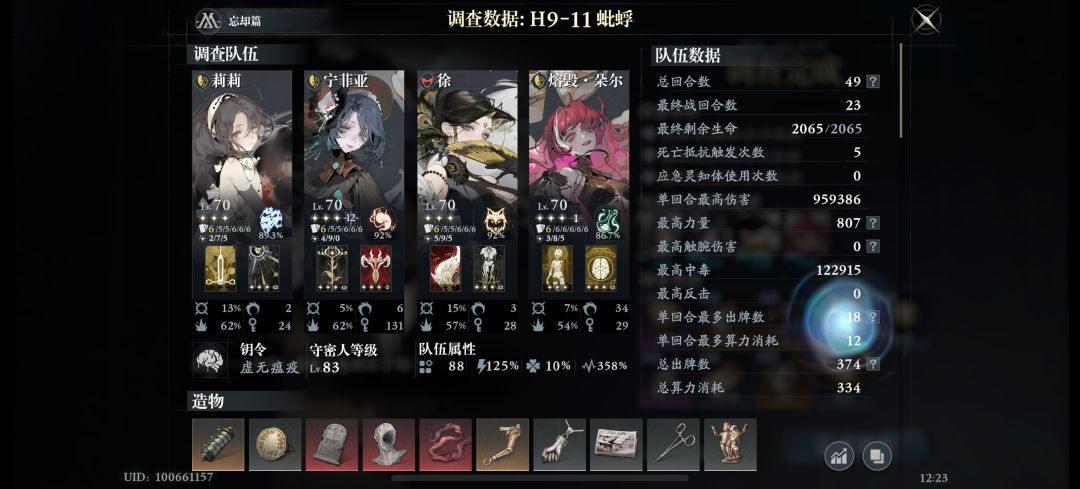 忘却篇最肉队伍 1