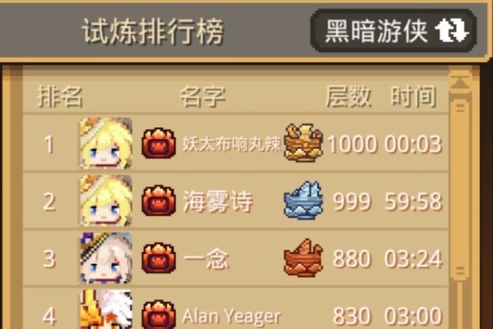 黑暗游侠羁绊的疑问截图