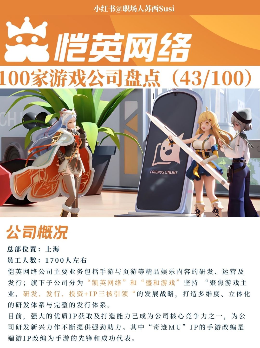 凯英网络 | 100家游戏公司盘点(43/100) 1