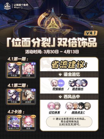 【V4.1攻略】双倍饰品刷取＆词条推荐