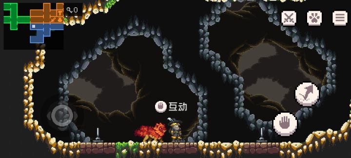 苍蓝洞穴机关截图