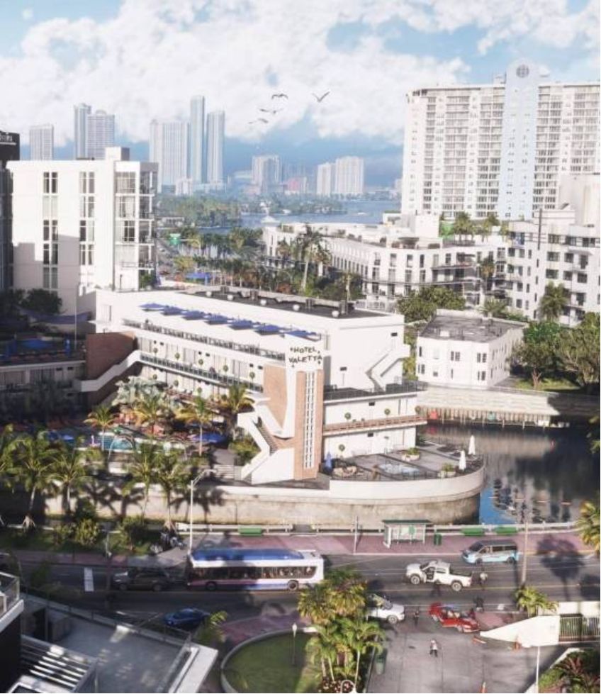 GTA6 还原迈阿密细节,现实游戏傻傻分不清 2