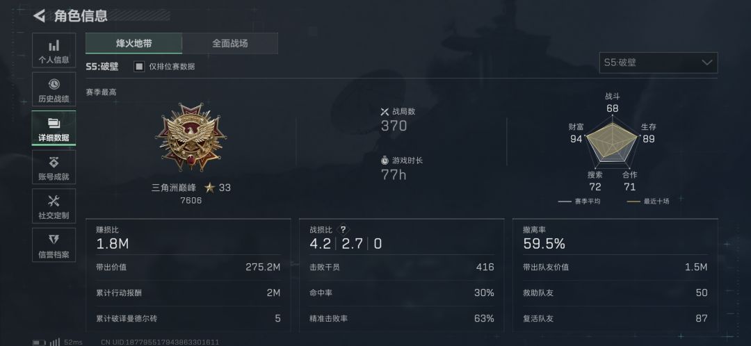 PC端机密大坝找固排,本人2.7KD 1