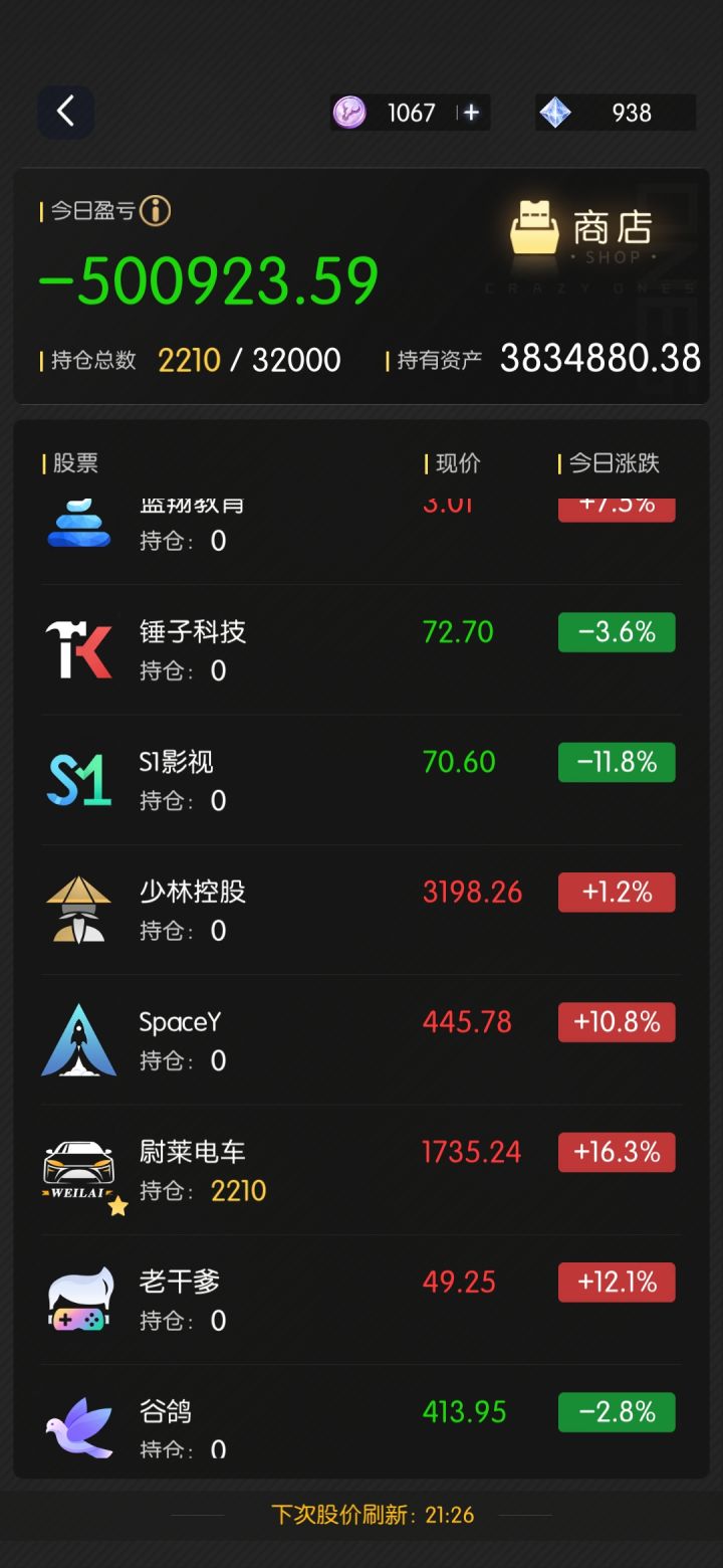 一天赔两天截图
