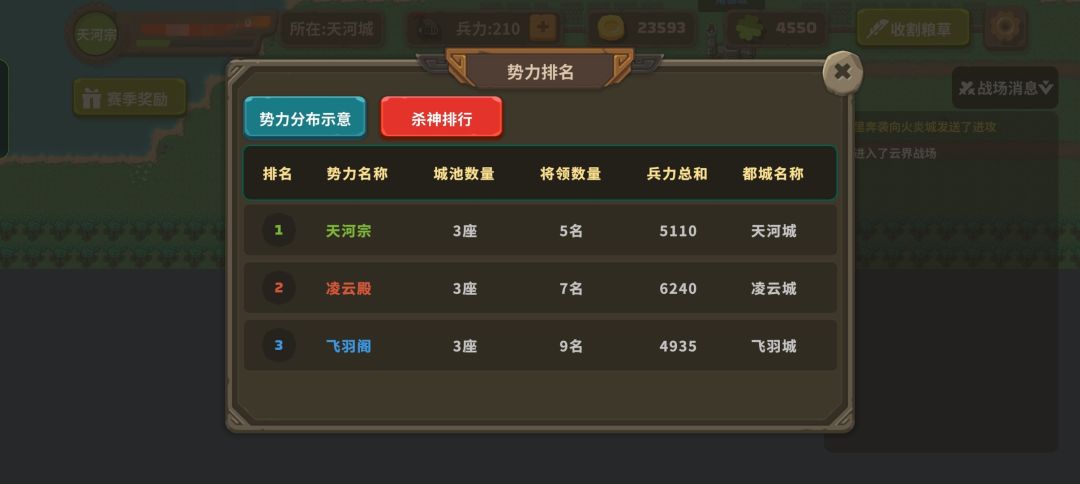 云战第四赛季战报 2